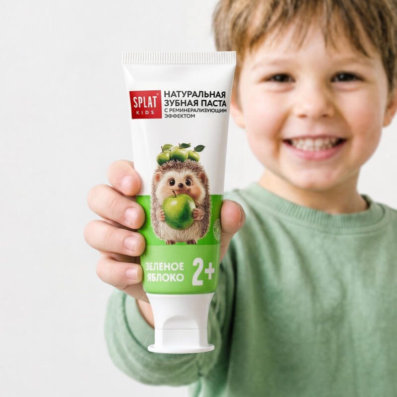 SPLAT Kids Toothpaste Green Apple, 2+, 50 ml 6