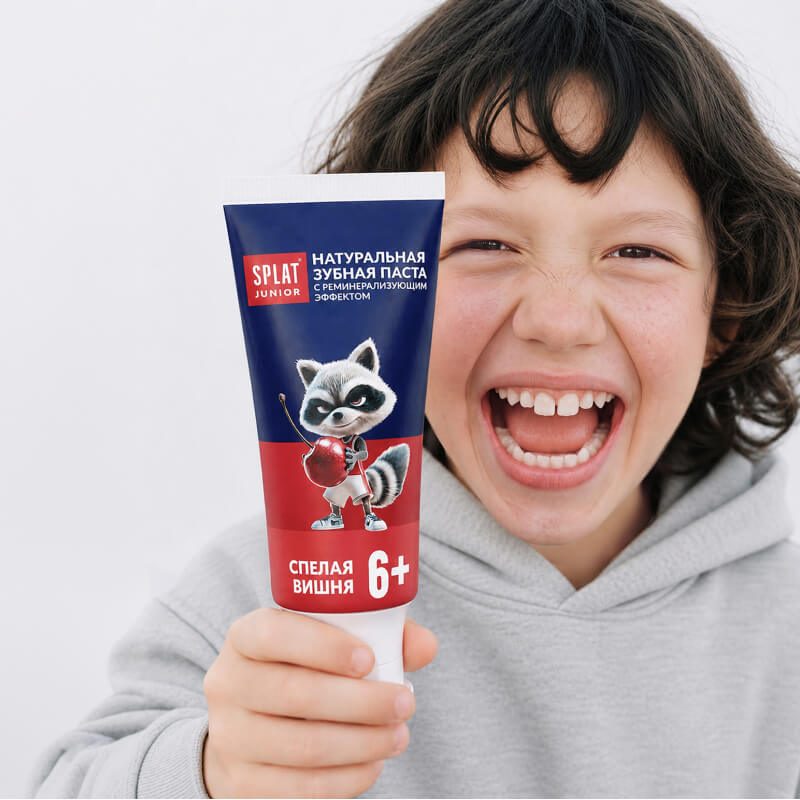SPLAT Junior Kids Toothpaste Ripe Cherry, 6-11 yrs, 55 ml 6