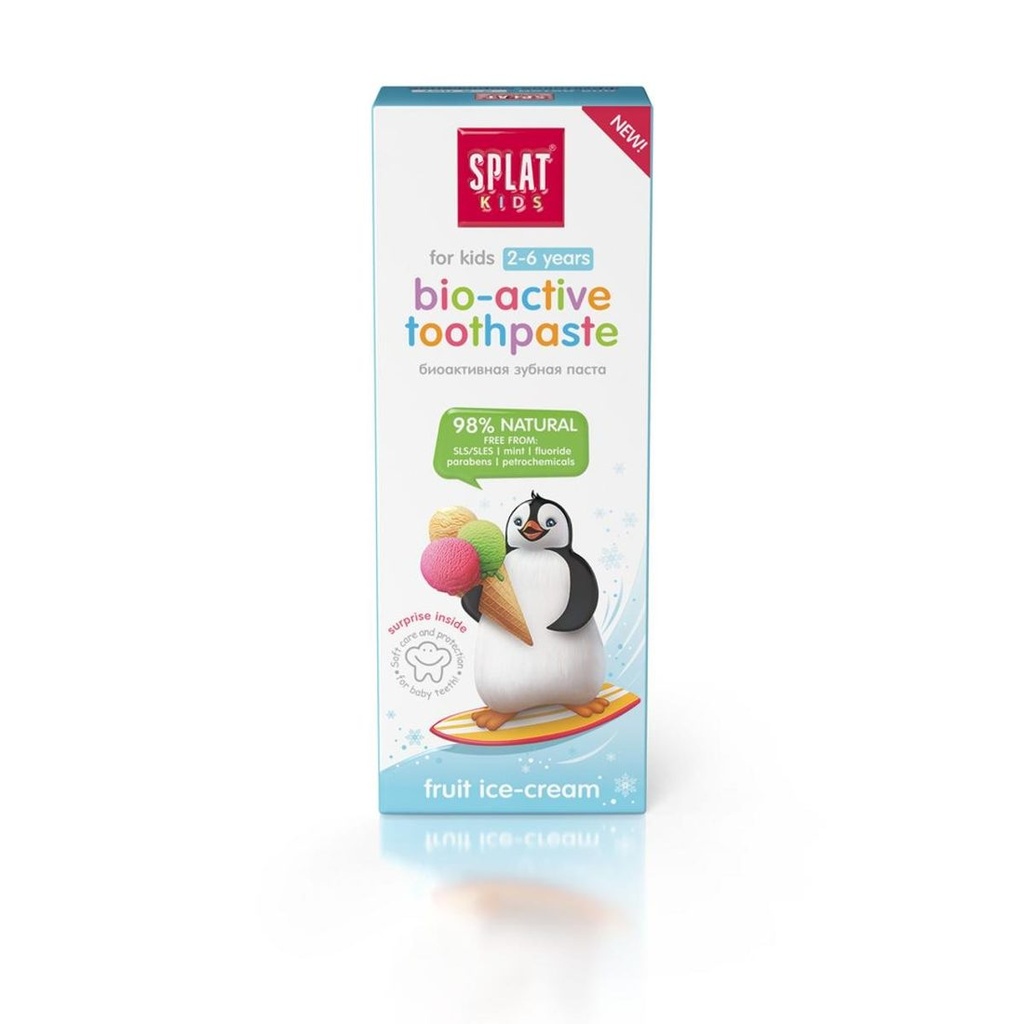 SPLAT Kids Toothpaste Fruit Ice Cream, fluoride-free, 2-6 yrs, 50 ml 2
