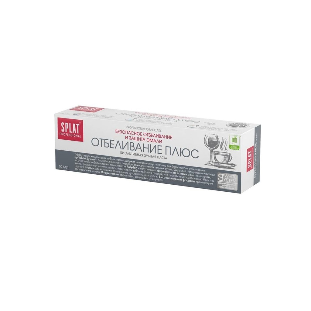 SPLAT Professional White Plus Toothpaste with Fluoride, 40 ml 3