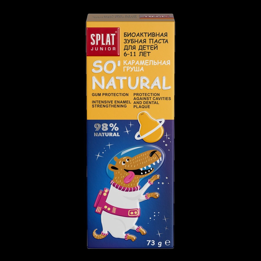 SPLAT Junior Kids Toothpaste Caramel Pear, fluoride-free, 6-11 yrs, 55 ml 2
