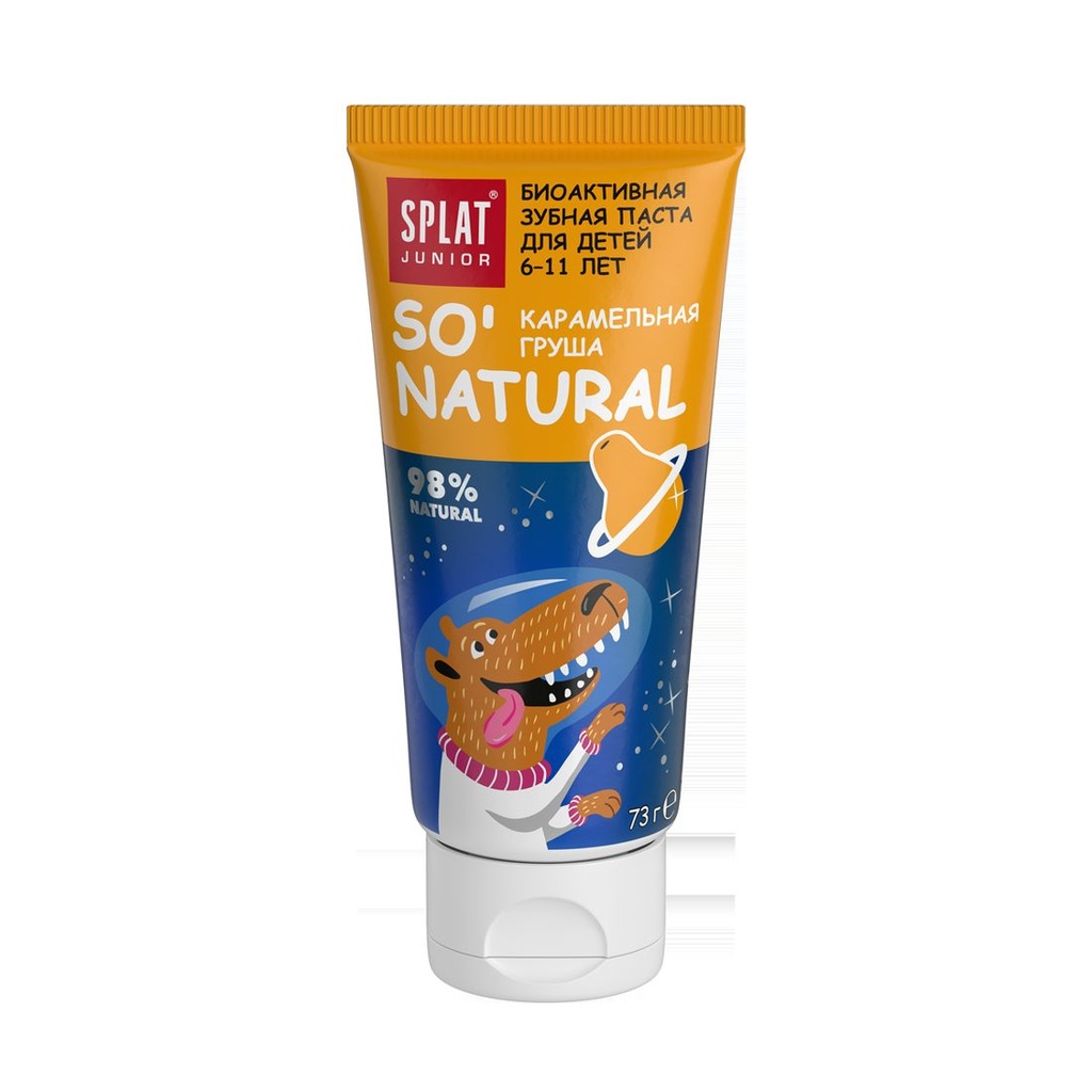 SPLAT Junior Kids Toothpaste Caramel Pear, fluoride-free, 6-11 yrs, 55 ml 3