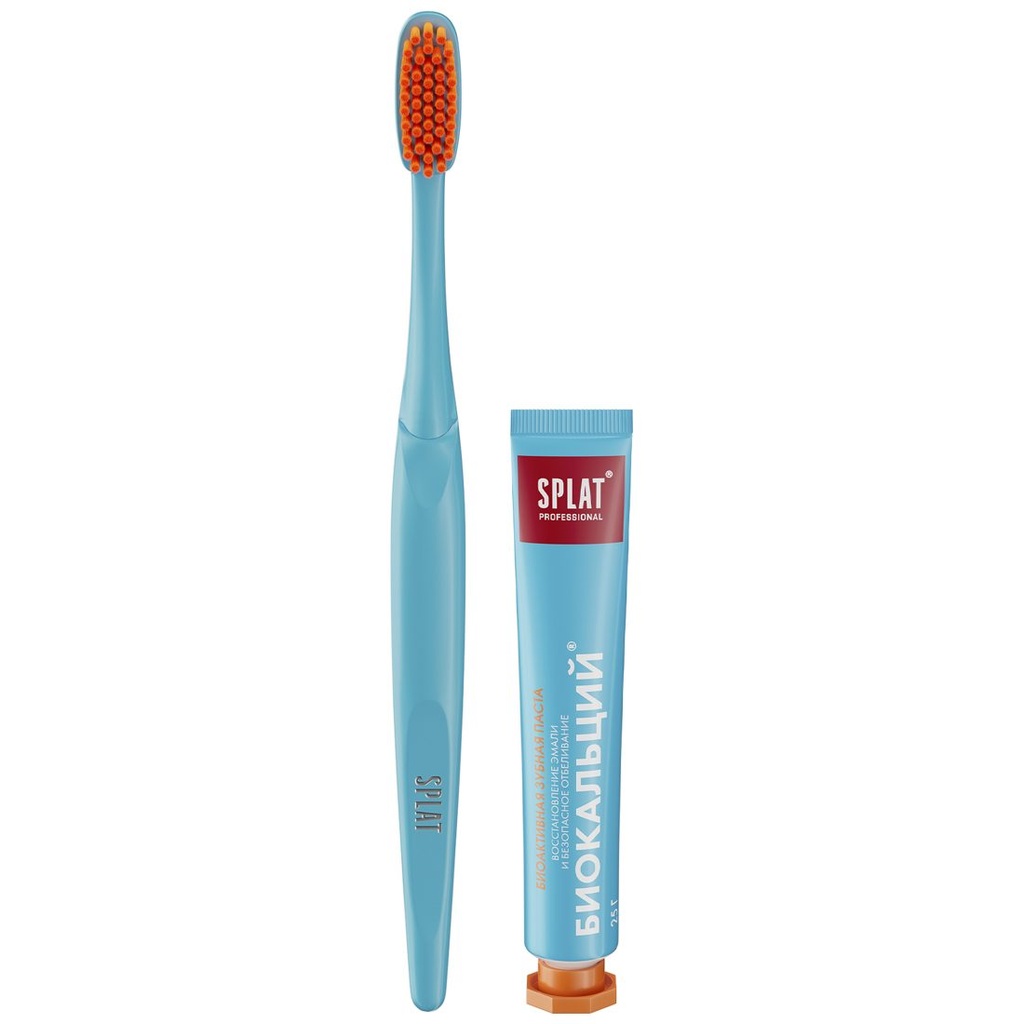 SPLAT Professional Biocalcium Travel Set Toothpaste & Brush, 25 g 2