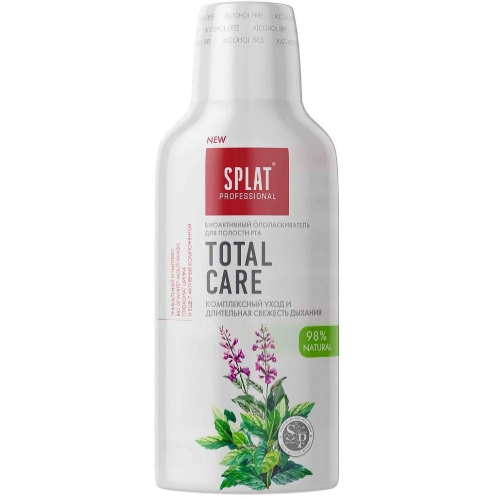 SPLAT Total Care Irrigator Liquid & Mouthwash Long-Lasting Freshness, 275 ml
