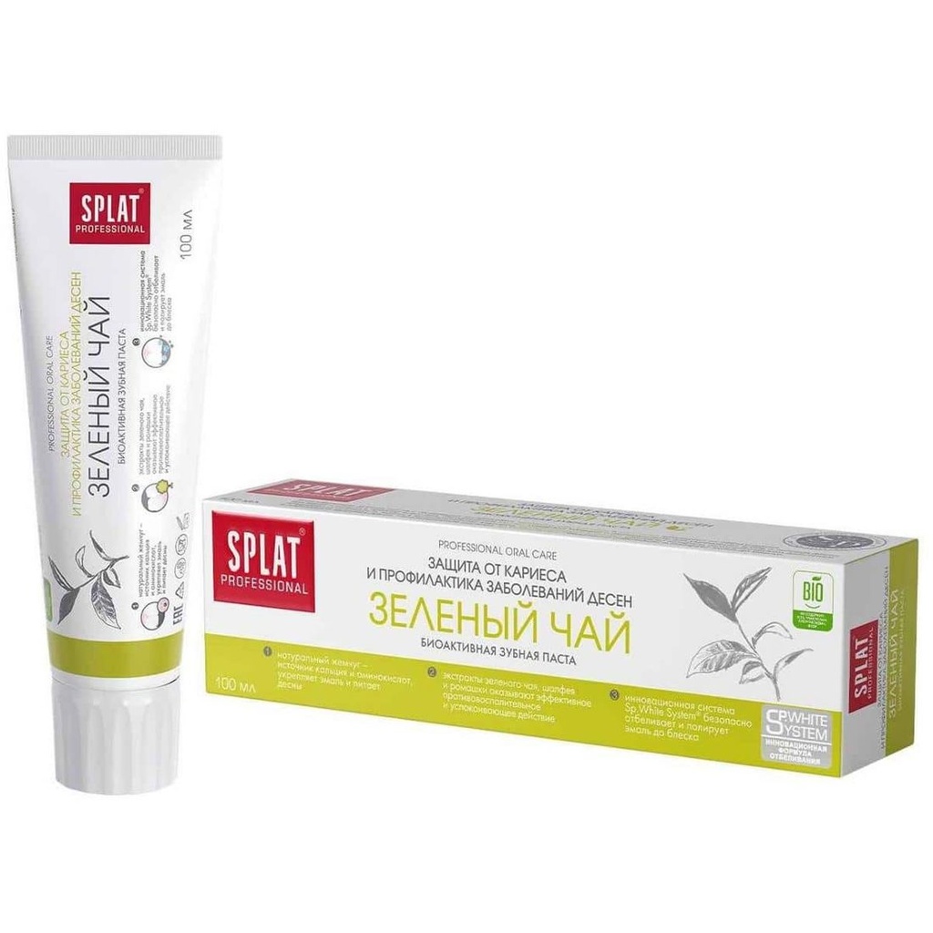 معجون أسنان SPLAT® Professional GREEN TEA للوقاية من أمراض اللثة، 100 مل
