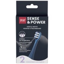 طقم رؤوس بديلة لفرشاة الأسنان الكهربائية الصوتية SPLAT Sense&Power Gentle Whitening، أزرق