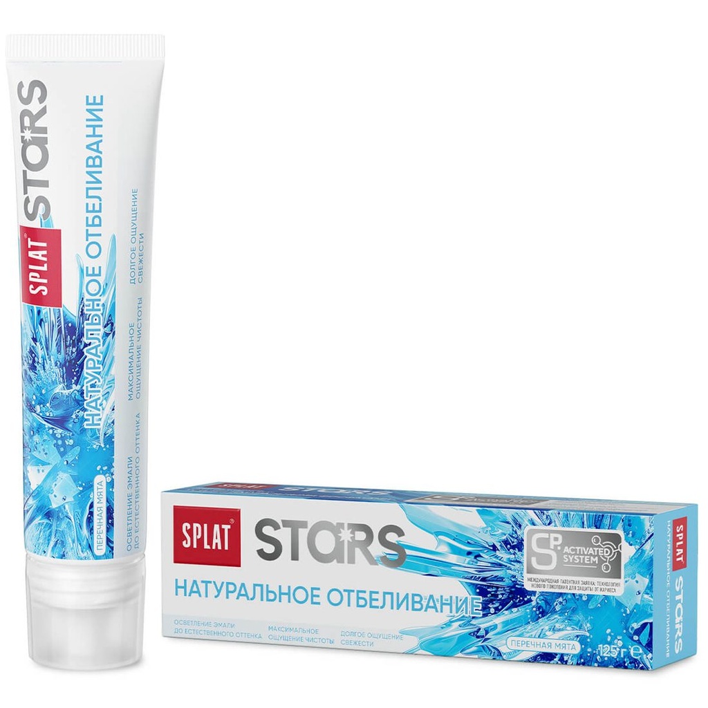 SPLAT Stars Toothpaste Natural Whitening, 125 g