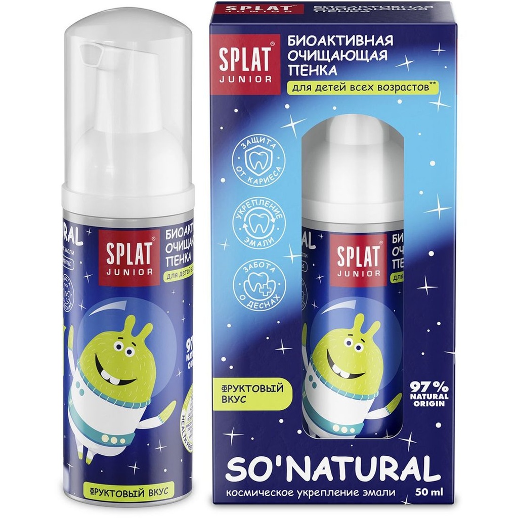 رغوة الفم للأطفال SPLAT® JUNIOR MAGIC FOAM من 0 إلى 11 سنة، 50 مل